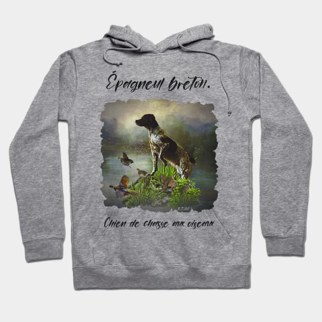 Epagneul Breton Hoodie by German Wirehaired Pointer 